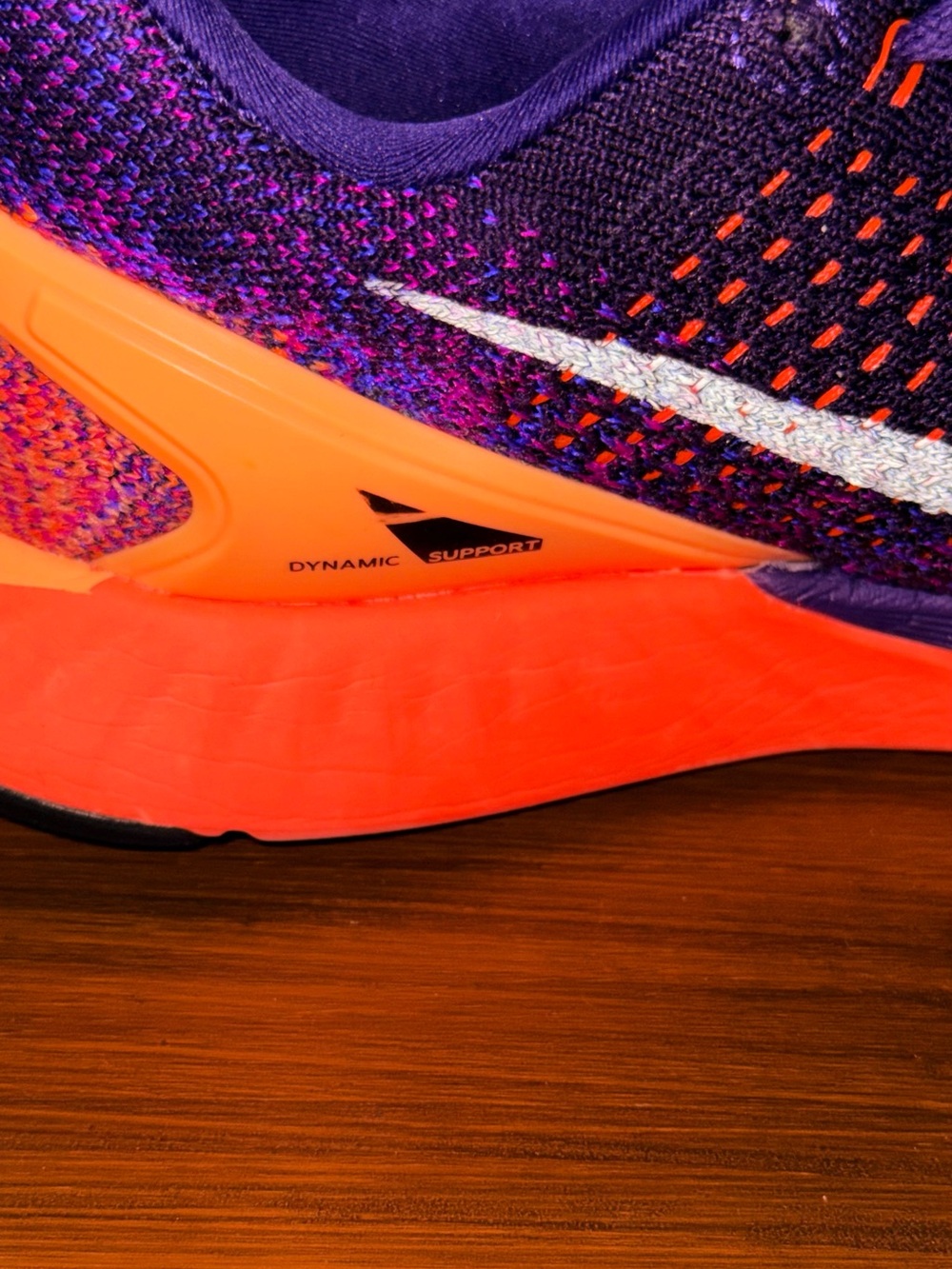 Nike Purple & Orange Lunarglide 7 Running Shoes - Picture 9 of 16